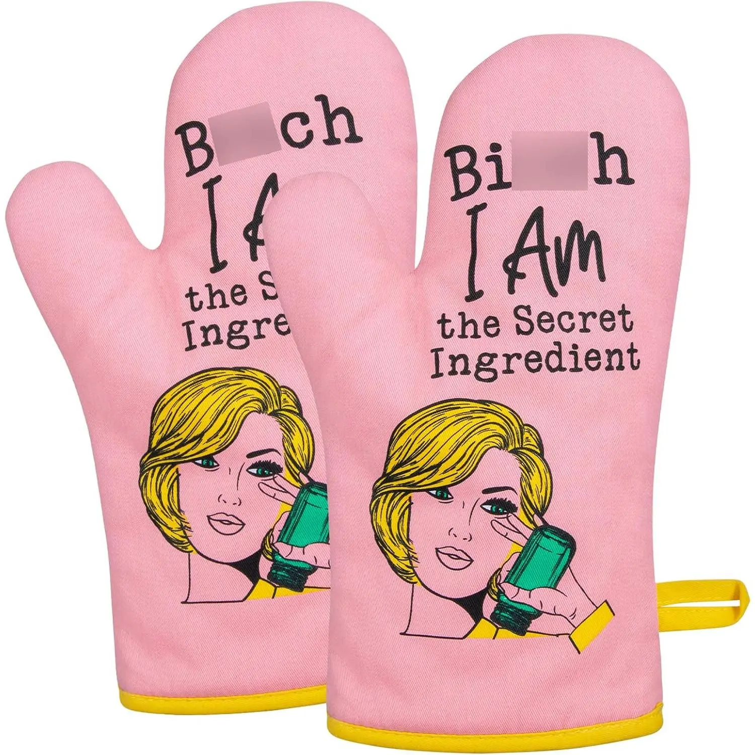 Funny Kitchen Cooking Oven Mitts, Baking Stuff Baker Gifts for Women |  Kitchen Accessories, Cute Baking Gifts for Women Mom, House Warming Gifts  , Christmas Birthday Housewarming Idea