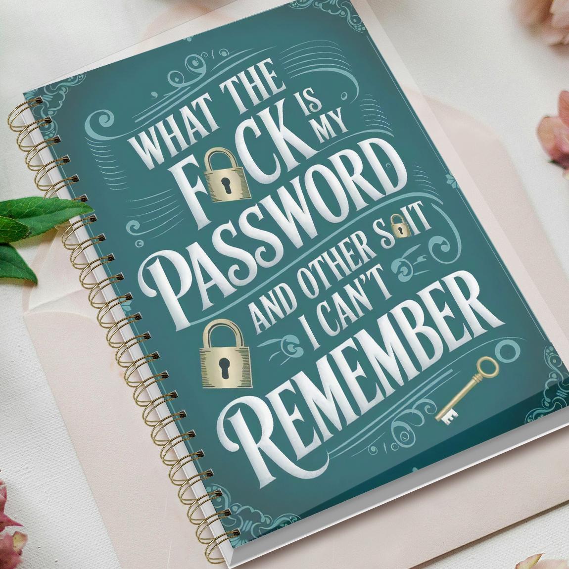 1pc Simple Password Book, Hardcover Spiral Notebook, Hardcover Journal, Minimalist Address Password Manager With Website Password Quick Access Password Storage Perfect For Home Office Internet Computer Logins, Great Holiday Gifts #GLOBAL PICKS