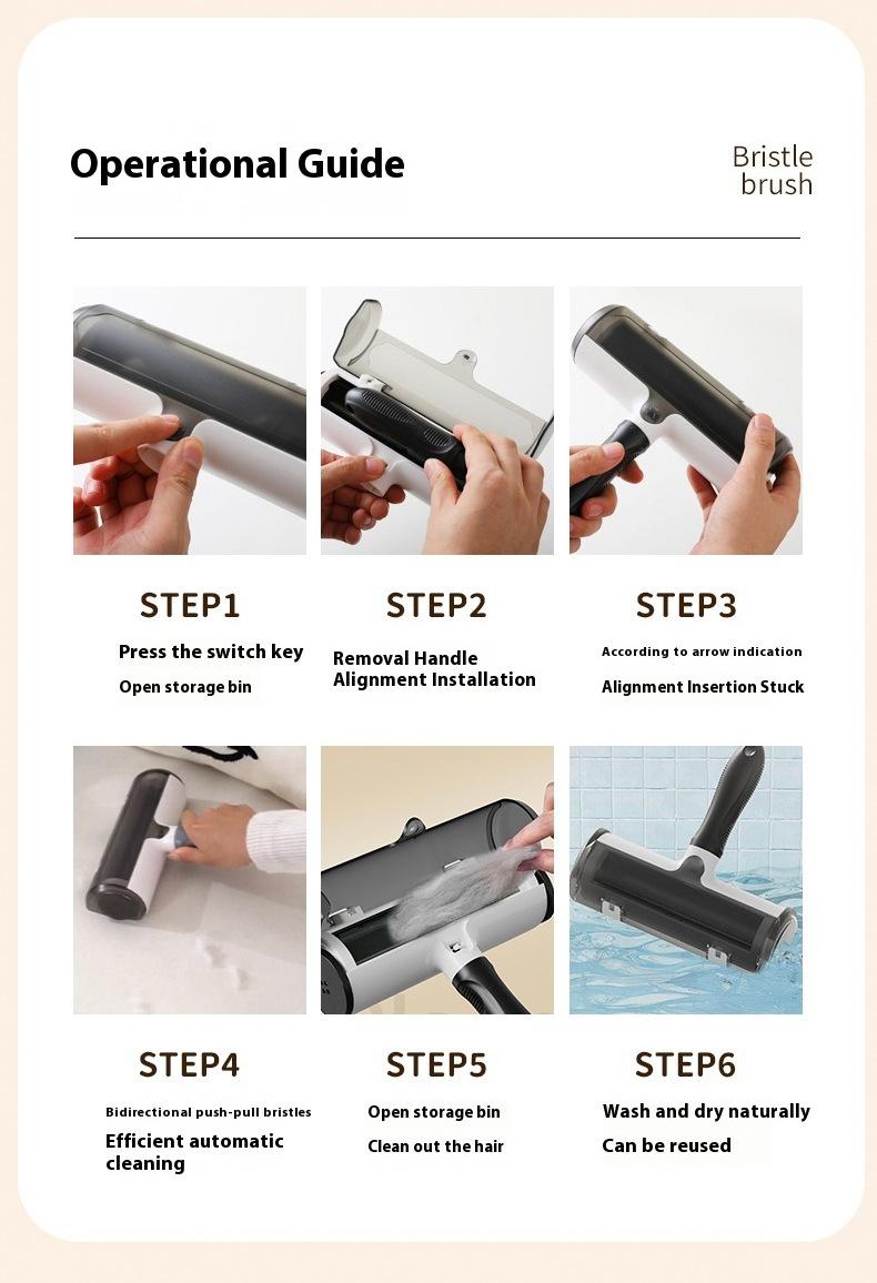 Washable Sticky Lint Roller Pet Hair Remover Reusable Lint Removal Brush for Clothes Furniture dog pepper spray cow scratching head lice comb big lice removal comb tick removal comb deshedding nozzle short hair Portable Retractable Wooden Nail File