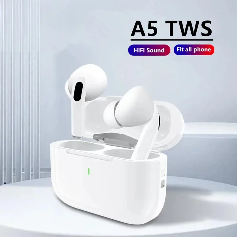 A5 TWS Wireless Bluetooth Earphones Noise Cancelling ANC Earbuds Sports Headphones HiFI Stereo Sound Headset With Mic