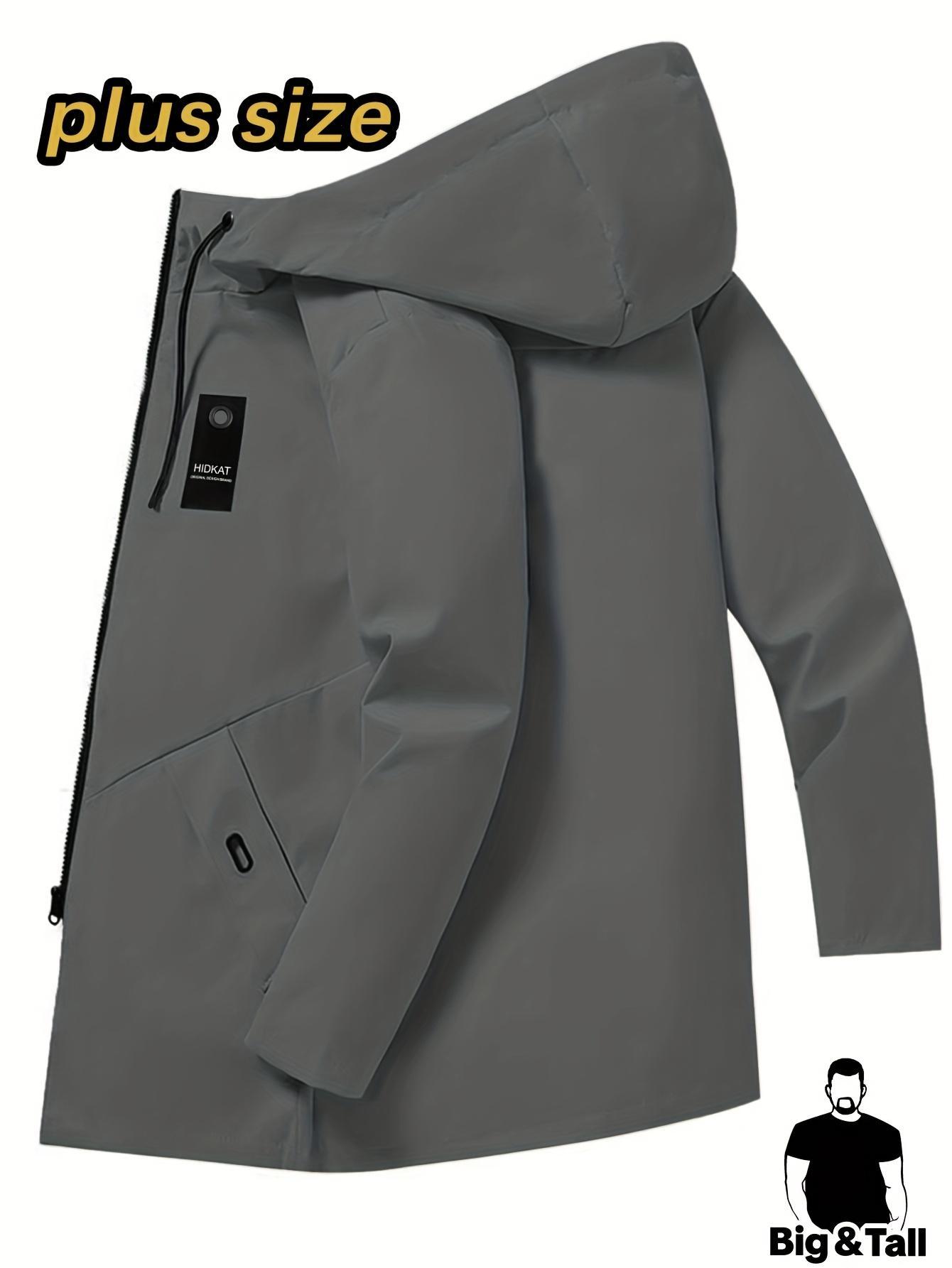 Multi colored American outdoor plus size commuting workwear coat Fat people look thin, plus size hooded windproof and warm jacket Men's plus size fashionable casual hooded windbreaker Multi colored American outdoor plus size commuting workwear coat Fat people look thin, plus size hooded windproof and warm jacket Men's plus size fashionable casual hooded windbreaker