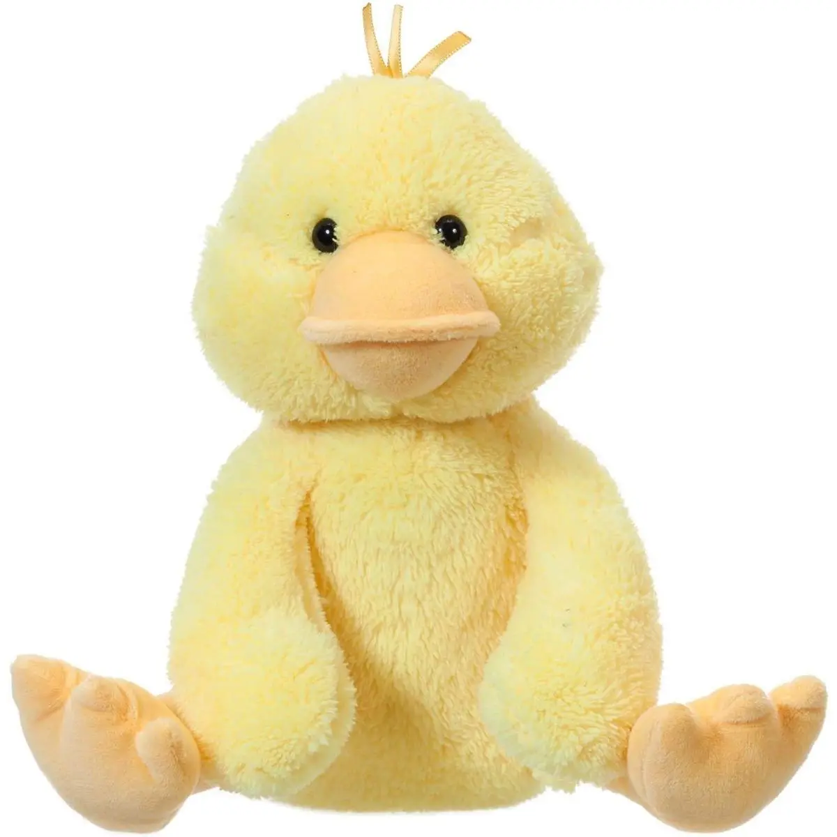 Soft Velvet Duck Stuffed Animal Toy - 9 in Fabric, Cute Cartoon Aesthetic Bird Plush, Adorable Design, Cuddly for Children, Newborn Baby, Spot Clean, Dry in Sun, Children's Day