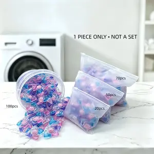 Concentrated 5-in-1 Laundry Detergent Pods, Deep Stain Removal, Long Lasting Fragrance, Fragrance Detergent Beads, Color Protection & Softening, Available in 20/50/70pcs Bag and 100pcs Bucket