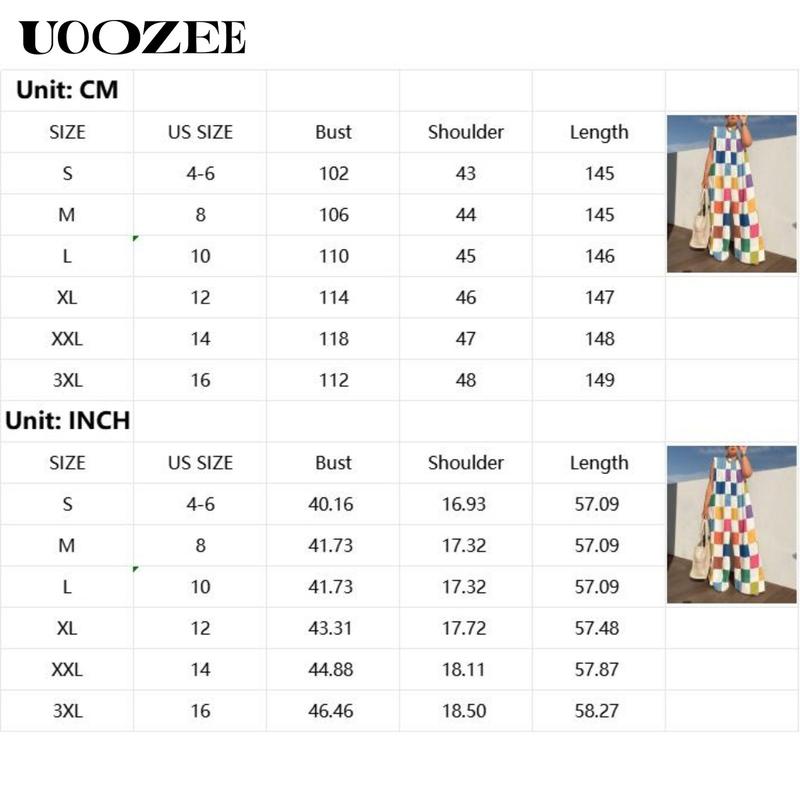UOOZEE Women's Loose Sleeveless Plaid Jumpsuit Dressy Linen Romper Cotton Blend Overalls for Everyday Wear Chic Lightweight Colorful Fit