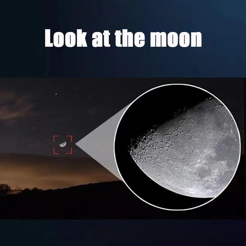 8x20 HD Night Vision Mini Pocket Telescope Compact Portable Monocular Outdoor Travel Camping Hiking Bird Watching High-Definition Optics