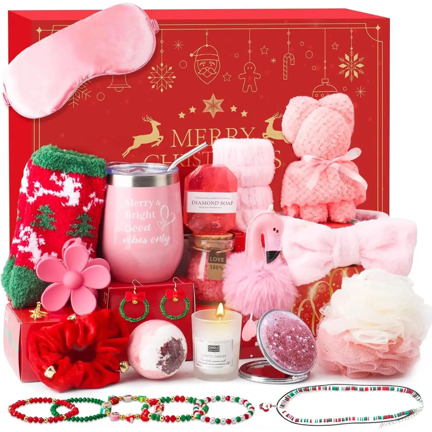 Advent Calendar 2025 Adult Woman,24 Boxes Christmas Countdown Calendar with Beauty,Bath &Jewelry, Ideal Christmas Gift for Women