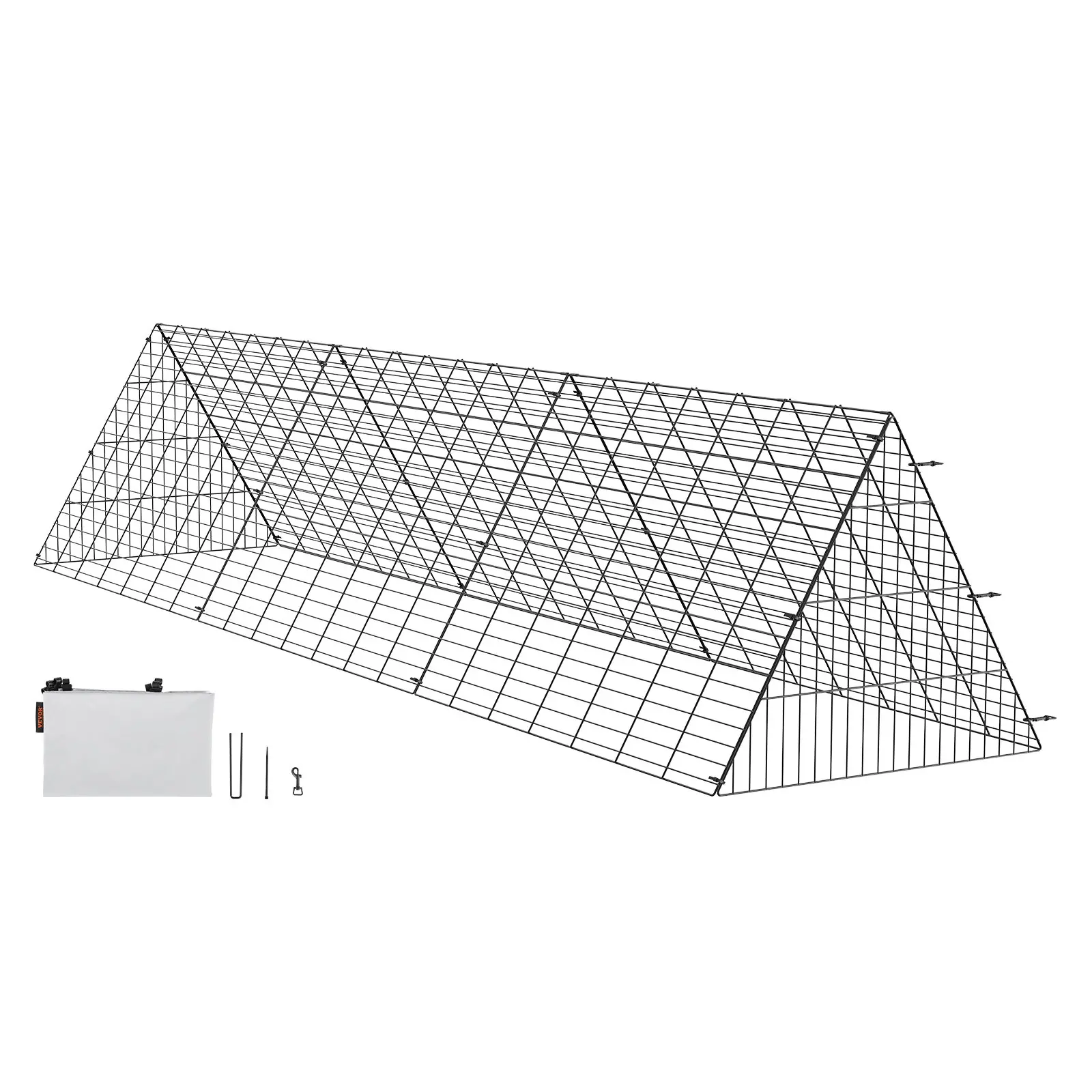 VEVOR Chicken Tunnels, 118.1x 28x 24.2 inch (LxWxH) Chicken Tunnels for Yard, Portable Chicken Tunnels for Outside Easy Installation, Chicken Coop Run, Suitable for Chickens, Ducks, Rabbits