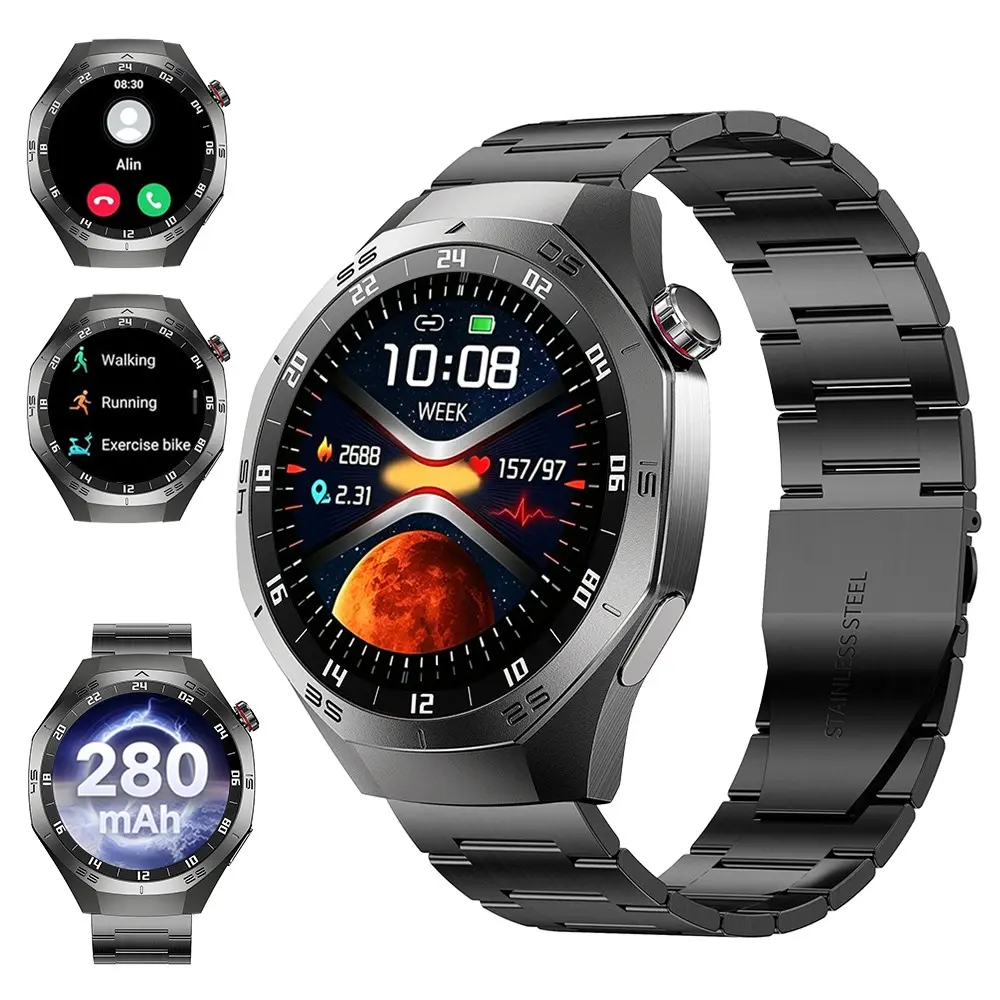 Military Smart Watch for Men, 1.52" HD Display, Call Functionality, 24/7 Health Monitoring, Multiple Sports Modes, Water-Resistant Design
