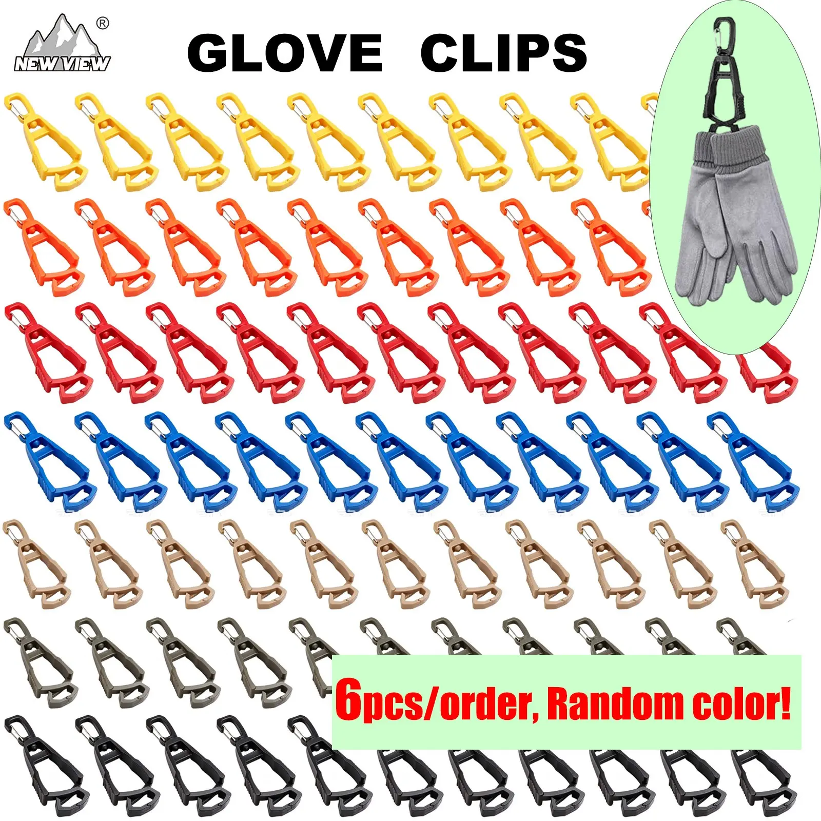 6pcs clips Super Strong Swivel Hanging Hooks for Home, Laundry, Clothes, and Beach Towels - Easy to Use and Secure
