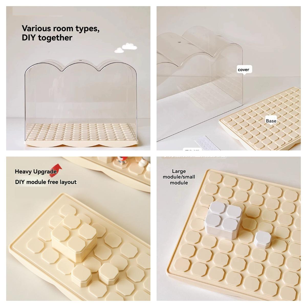 Blind Box Storage Box, DIY Stackable Blind Box Display Rack, Transparent Acrylic Storage Cabinet, Organizer for Collectibles & Toys