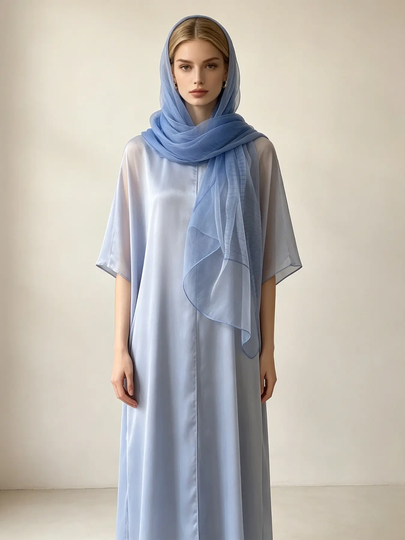 Glitter Line Sheer Scarf for Women, Summer Sun Protection Shawl, Lightweight Organza Wrap, Beach Cover Up, Elegant Hijab Scarves