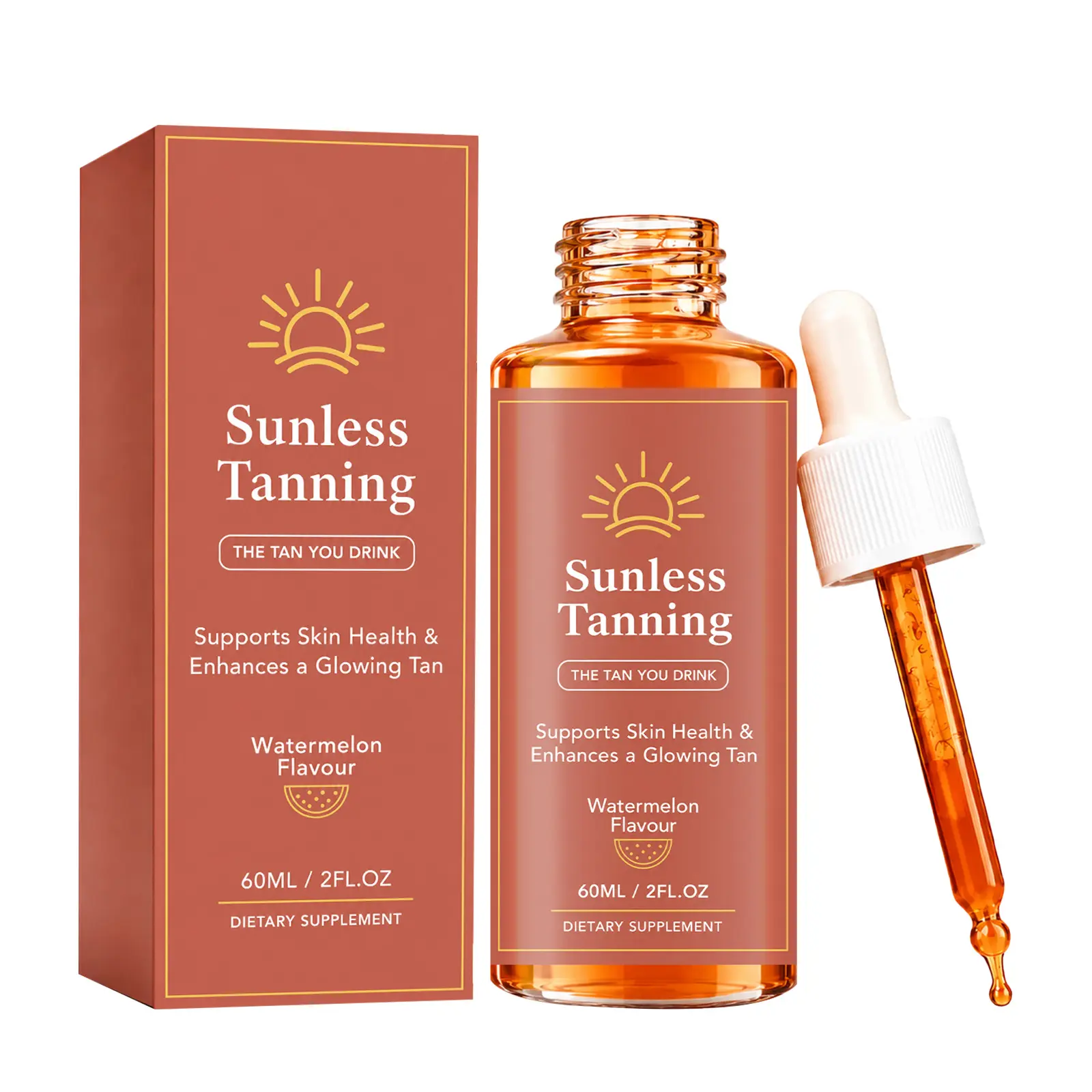 Tanning Drops, Refreshing Daily Skin Care Drops for Easy Application, Travel-Friendly Use & Skin Nourishment