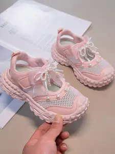 Fashionable Kids' Colorblock Sneakers, Breathable PU Leather, Rubber Sole, Casual Spring Fall Shoes, Perfect for School and Travel, Low Top Chunky Trainers