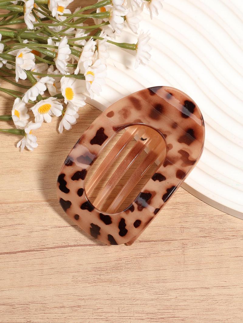 Fashionable Hair Claw Clips, Casual and Versatile Hair Accessories for Women, Minimalist Headwear Suitable for Thick Hair, Flat Claw Clips