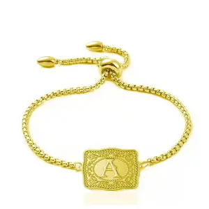Unisex Letter Necklace with Mini Embossed Belt Buckle - Fashionable, Versatile Costume Jewelry for Daily Wear, Gifting Occasions