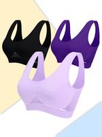 Black + dark purple + light purple