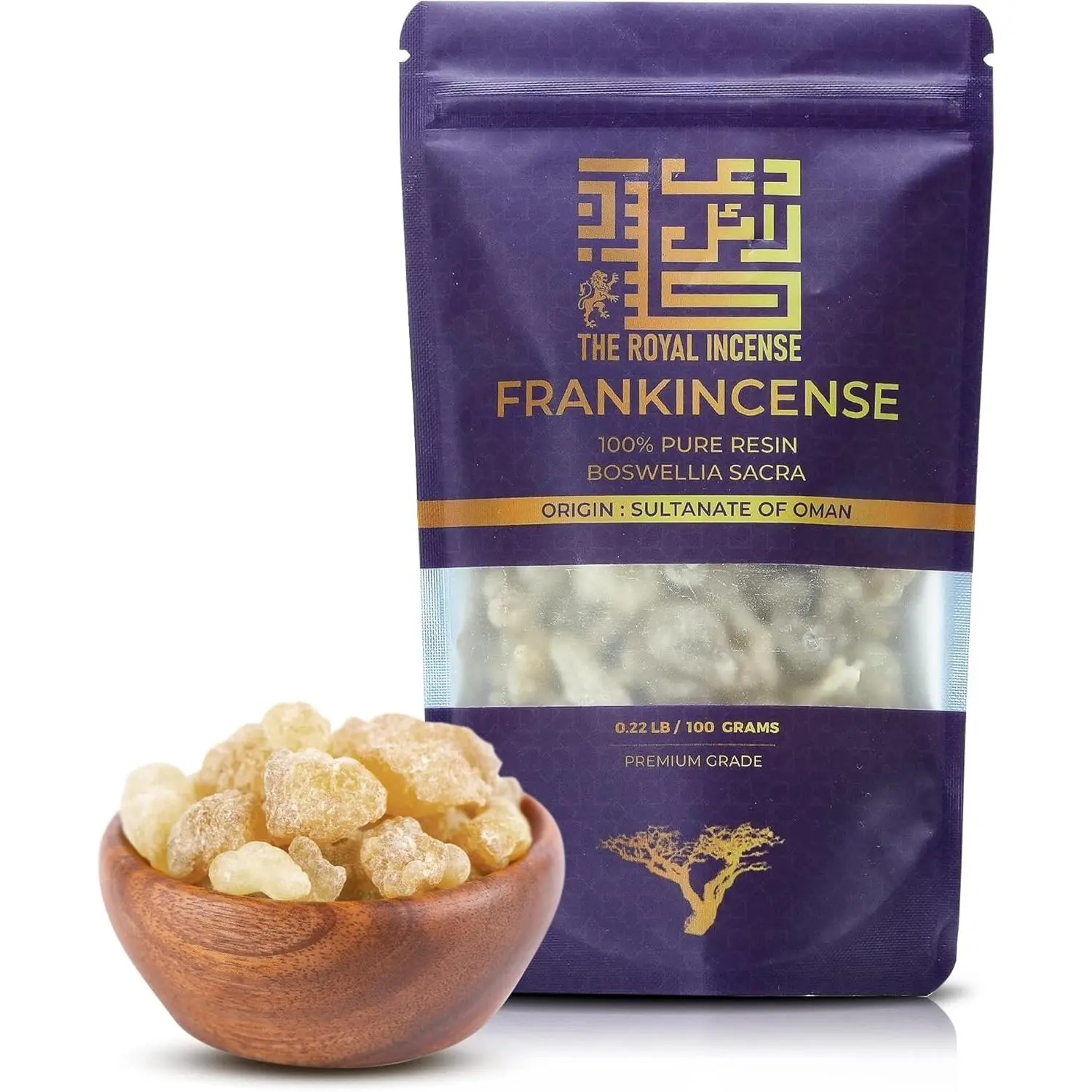 Frankincense Resins | Boswellia Sacra Frankincense Incense |Chruch Incense Olibanum Gum Bulk |Luban 100 Grams (3.5 Ounce)