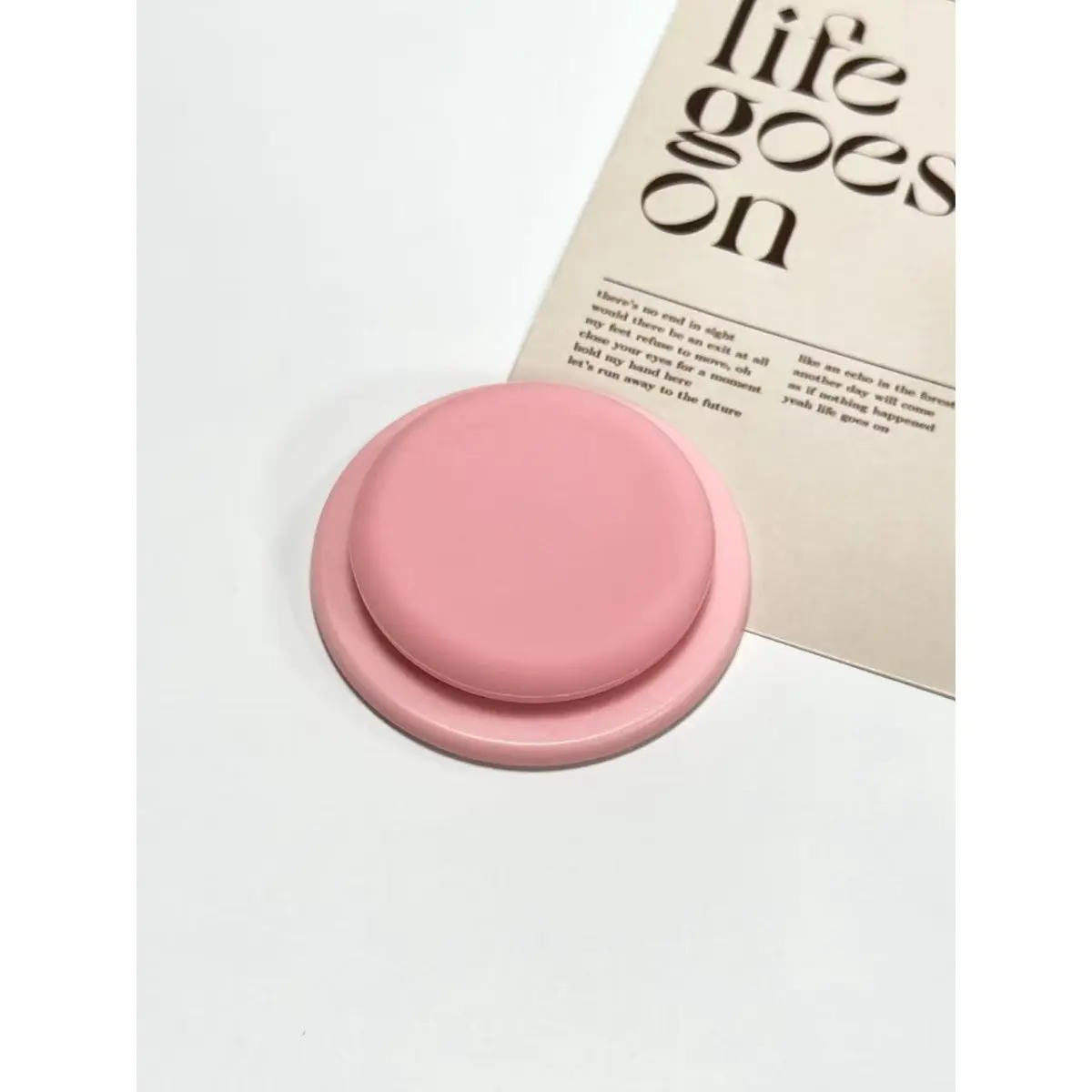 Cute Macaron Color Silicone Pop Socket Phone Grip Holder, Strong Adhesive Collapsible Extendable Airbag Stand for Phone & Phone Case, 10 Colors Available
