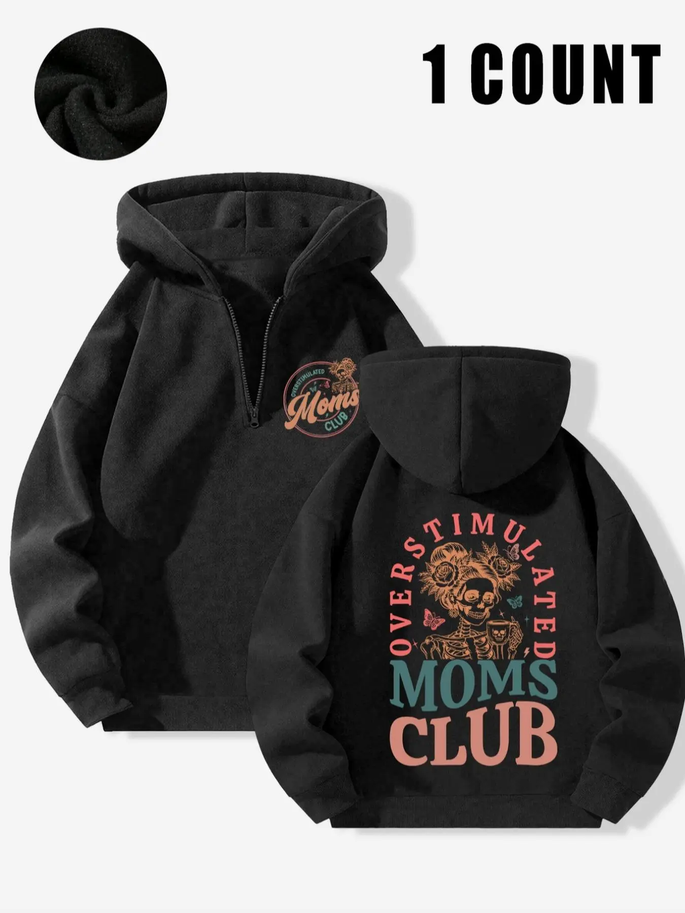 Ladies' casual loose hooded sweatshirt, casual daily wear, holiday gifts, Mother's Day hooded sweatshirt, fashionable mother's hooded sweatshirt, Mother's Day gifts