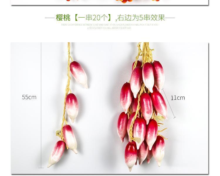 Simulation Fruit Vegetable String Artificial Fruits Foam Model Farmhouse Hotel Hanging Photography Prop Pendant for Decoration Simulation Fruit Vegetable String Artificial Fruits Foam Model Farmhouse Hotel Hanging Photography Prop Pendant for Decoration