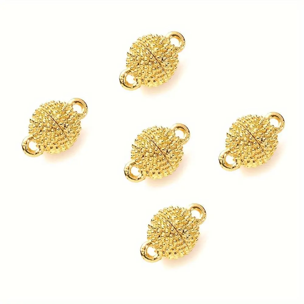 5pcs/Lot 8mm Round Magnetic Clasp Buckle, Connector For Bracelet Necklace Jewelry Making