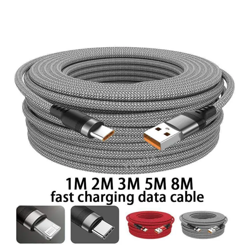 USB TYPE C Fast Charge Cable Cellphone Android Micro USB line USB to LIGHTNING Extend Charging Cable for iPhone 14 Xiaomi OnePlus Samsung