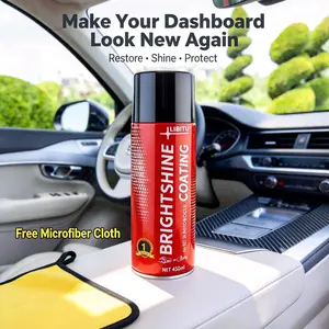 LIBITU Car Interior Protectant Spray 450ML Ultra-Protect Dashboard Wax Restore Shine Brazilian Carnauba Formula Waterproof Shield
