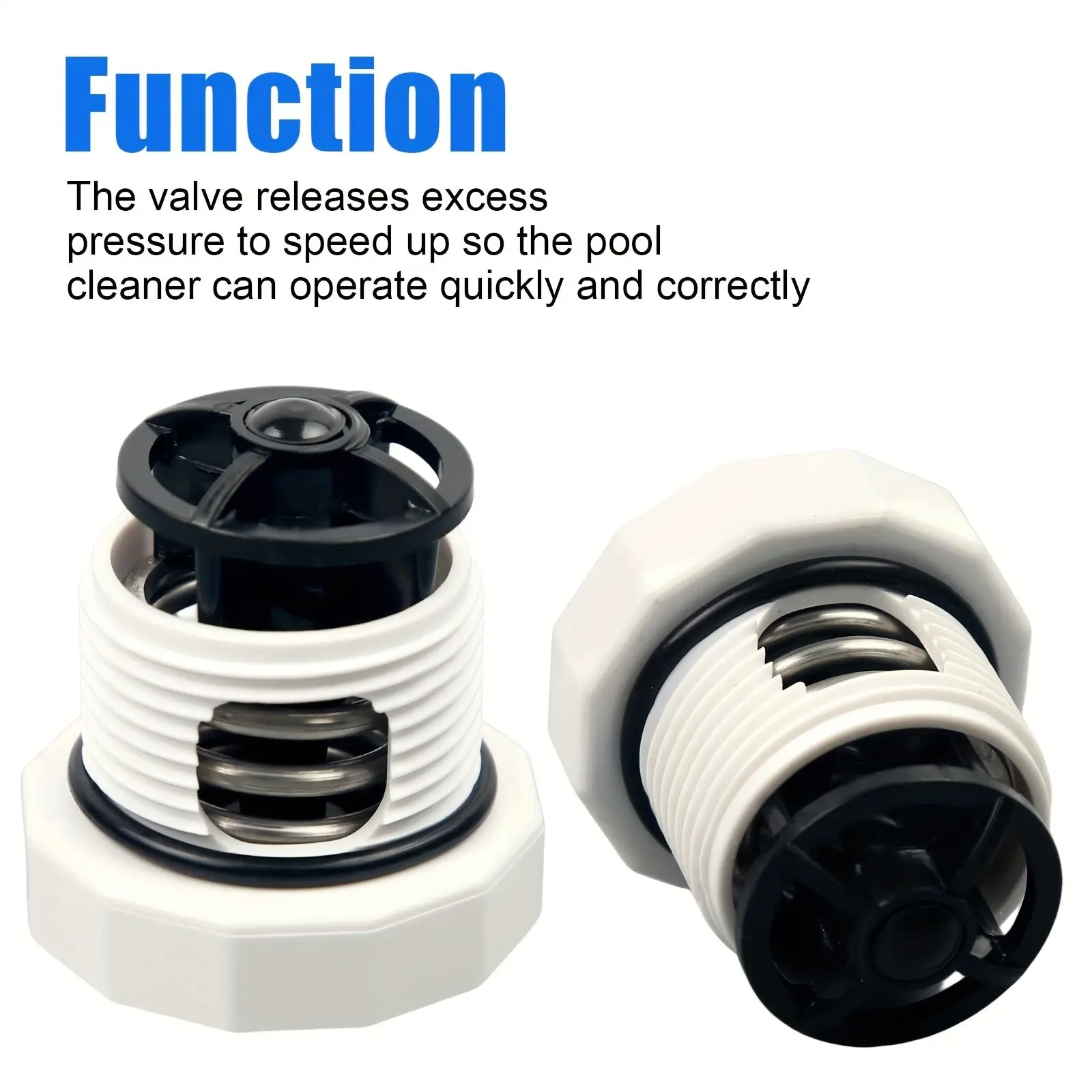 [2PCS] 9-100-9002 Pressure Relief Valve Replacement for Pool Cleaner 180, 280, 380, 280 TankTrax, 480 Pro, 3900 Sport Pressure Side Pool Sweeper - 2pcs