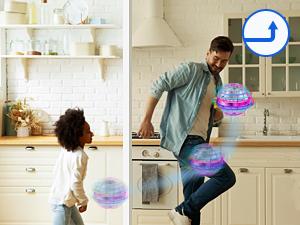 2026 Must-Have Cosmic Fly Ball - Boomerang Hover, Glowing Galaxy Spin Effect & Drone-Style Flight Path | Fun Outdoor Toy for Kids 6-12 & Teens | Ideal for Backyard Games, Park Adventures & Beach Days