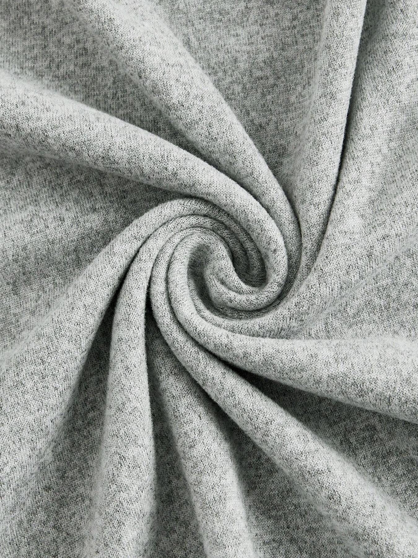 Women's Plain Flap Pocket Cargo Pants Knit, Casual Aesthetic Streetwear Wide Leg Trousers for Spring & Fall, Women's Bottoms for Daily Wear