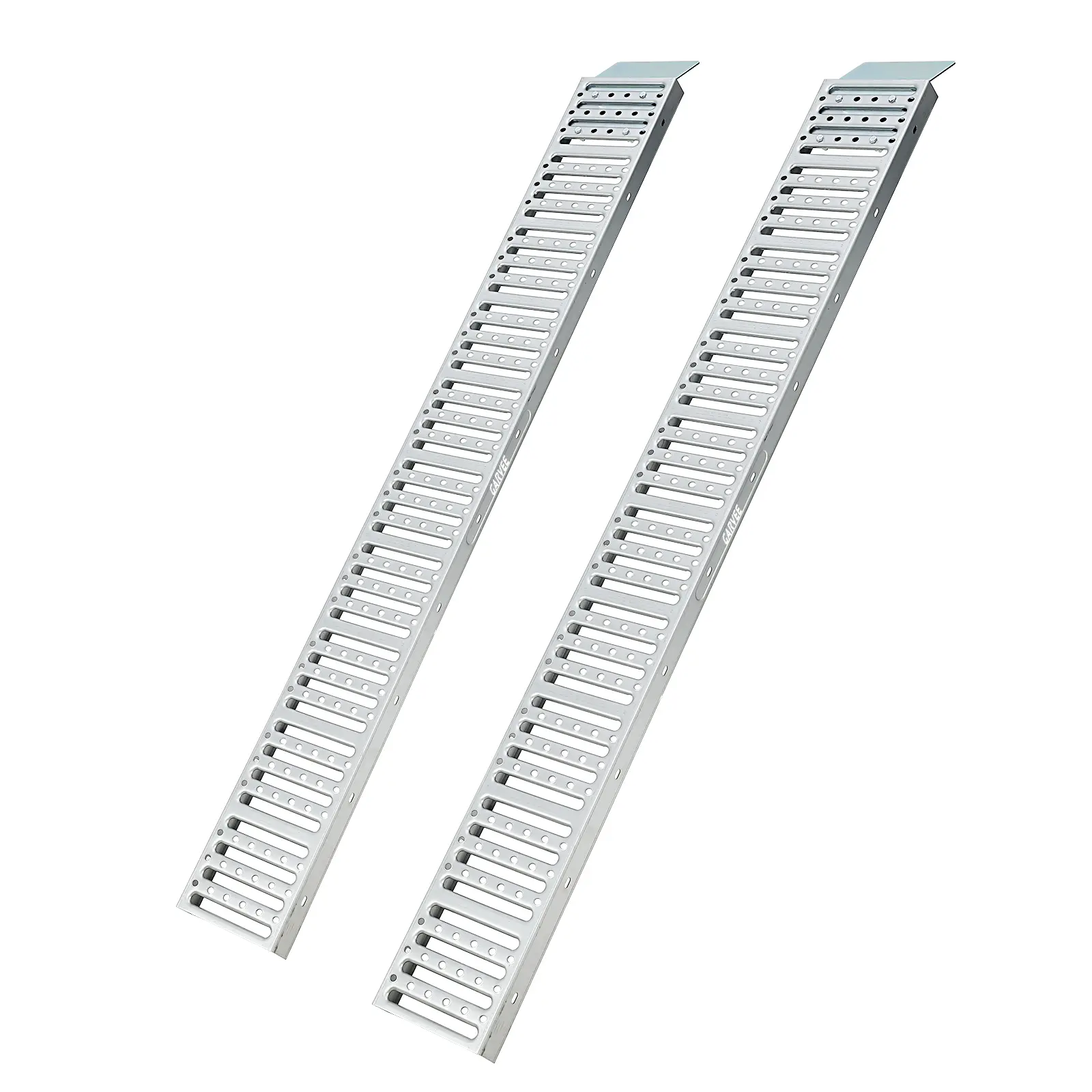 72 Inch 1000LBS Steel Loading Ramp 2 Pack, Ladder Style Non-Slip ATV Ramp, Heavy Duty Truck Trailer Ramp for Motorcycle, UTV, Golf Cart, Dirt Bike, Portable Steel Loading Ramp with Fixed Flap for Garage Hauling Transport