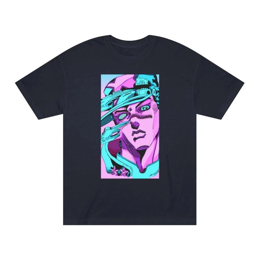 Jotaro Kujo JoJo T Shirt Anime Graphic Tee For Jjba Fans And Collectors Streetwear High Quality Crew Neck Short Sleeve Mens Top Soft Cotton Breathable Casual Vintage Summer Cool Unisex Gift