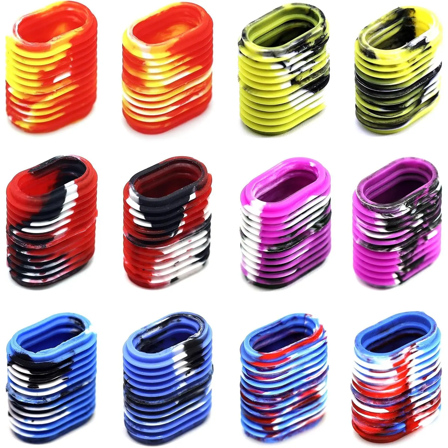Rubber Fishing Reel Handle Grip Sleeve Non-Slip Baitcaster Knob Covers for Casting or Spinning Reel