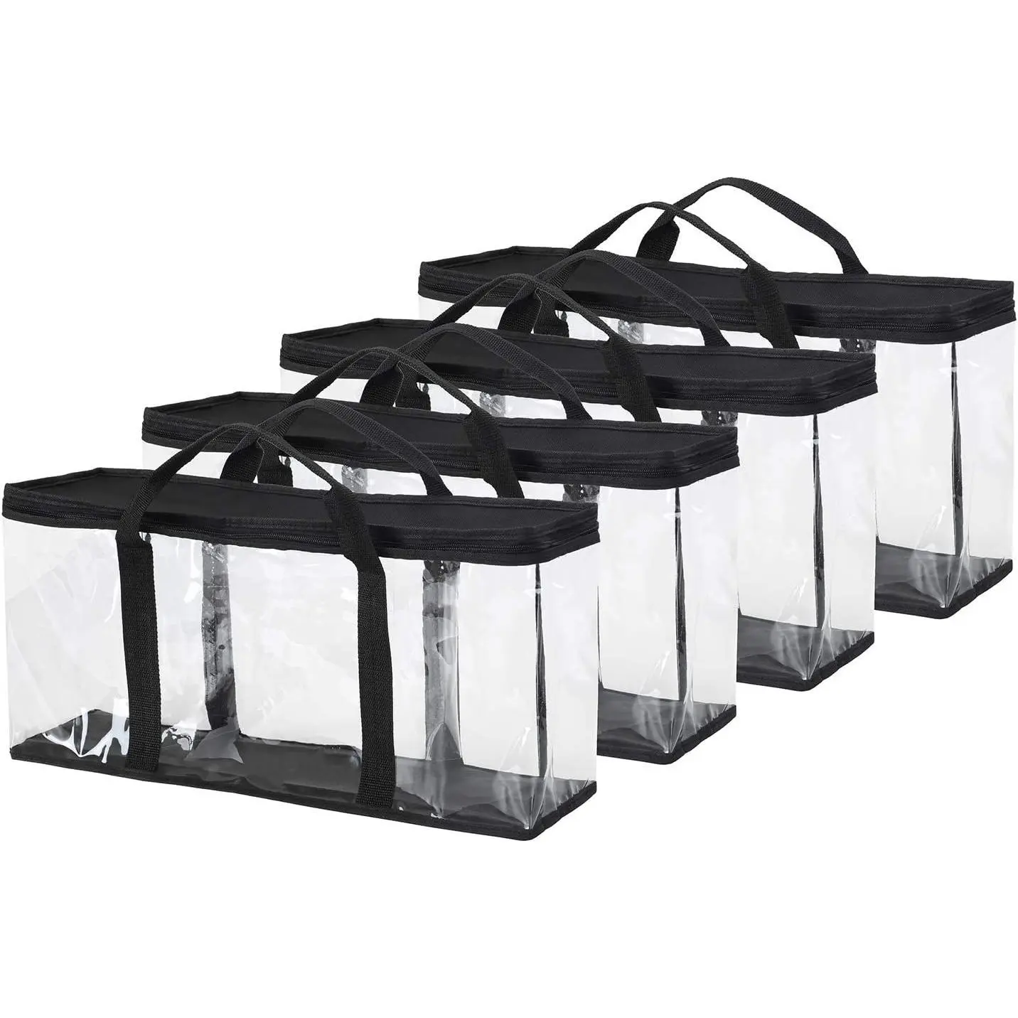 4 Pack VHS Storage Bag Hold up to 60 Large VHS Tapes (15 Each Bag)