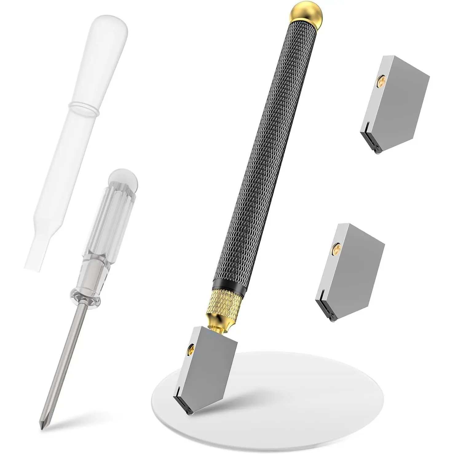 Glass , Oil Feed Carbide Tip, 2-20 mm  Range | Pencil-style oil-feed  with carbide tip for scoring glass, tile, mirrors and mosaic projects from 2 to 20 mm