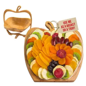 Dried Fruit Gift Basket - Healthy Snack Box - Holiday Food Tray - Assorted Snacks - Easter, Birthday, Sympathy, Mother's Day, Father's Day, Corporate Gift Tray - Bonnie & Pop