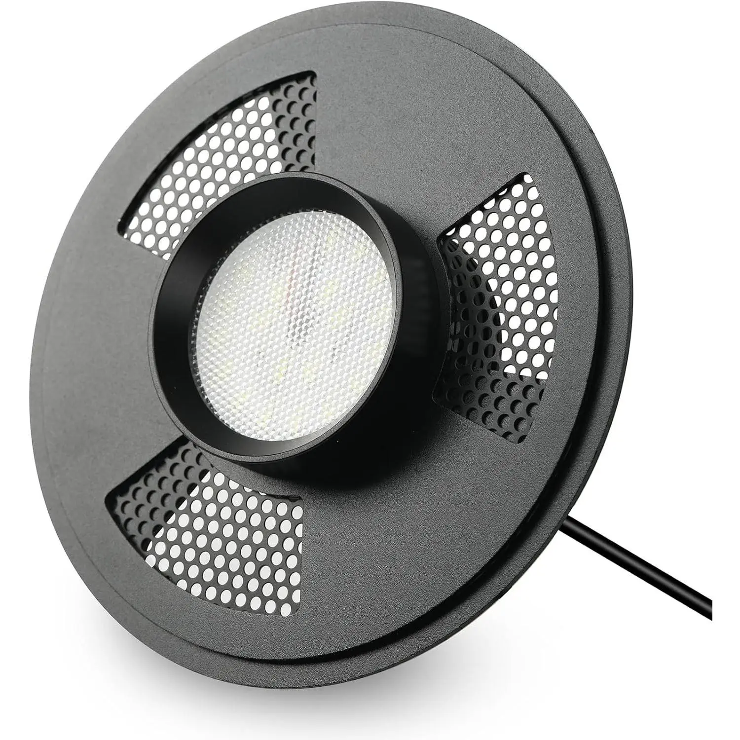 10W Round Shape Glass Terrarium Plant Growing Lamp - Auto Timer, Indoor Use, Fits 5.9in Diameter Vases, Betta Fish Tanks, Succulent Miniature Gardening (5.9IN)