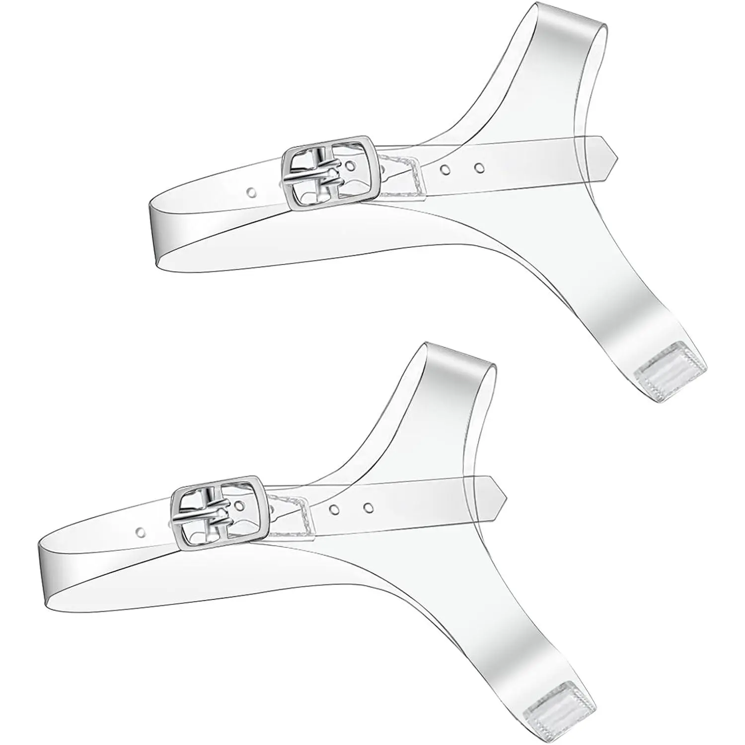 Clear Invisible Shoelace, Transparent High Heel Shoe Straps for Women Detachable Elastic Shoe Laces Anti Loose Shoelace Belt Ankle Straps for Holding Loose High Heels
