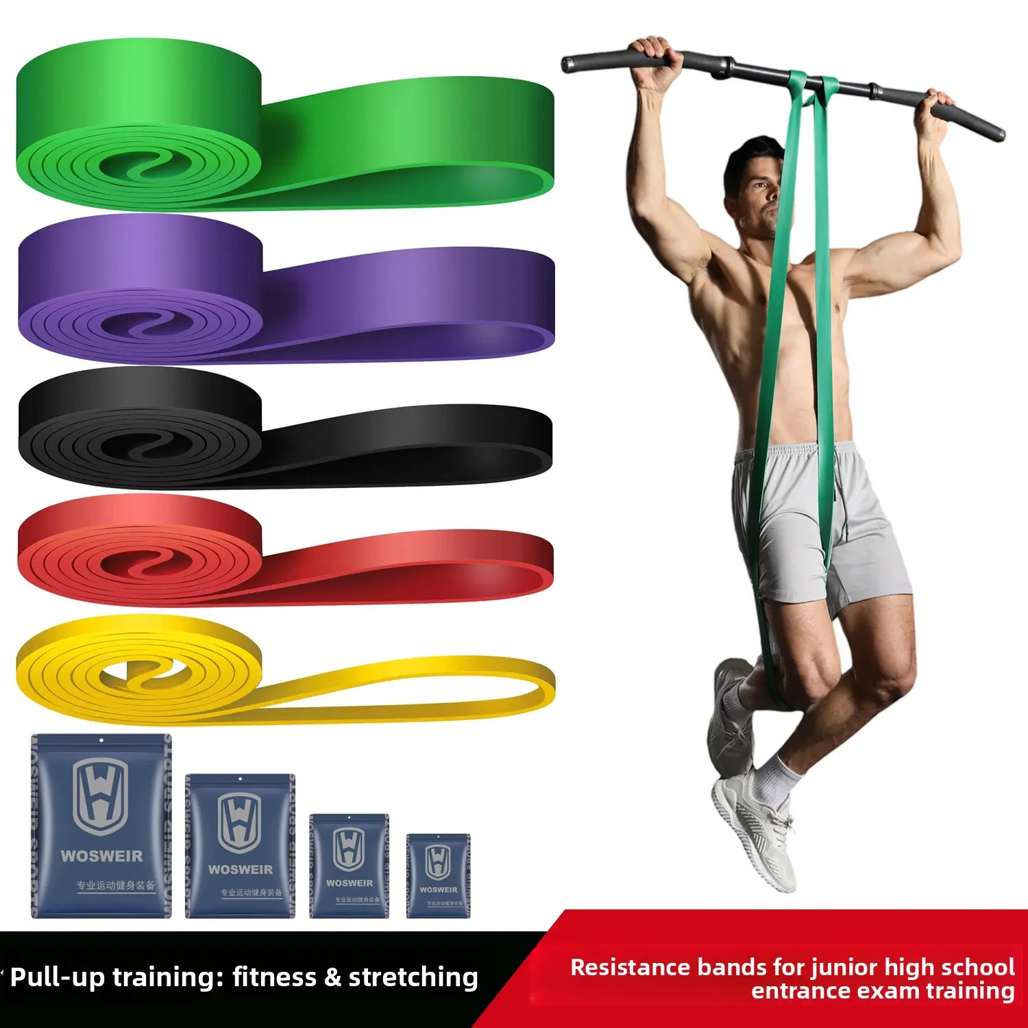 Multi-Level Fitness Resistance Loop Bands