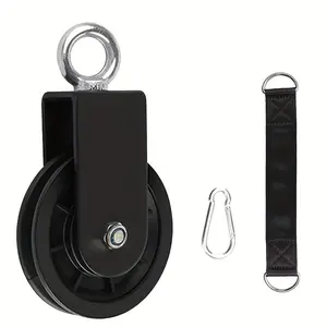 Fitness Rack Dedicated Pulley, Silent Cable Pulley Accessory, Large Capacity Pulley, Home Gym Strength Training Equipment