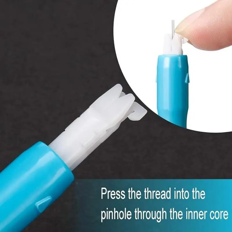 Sewing Machine Needle Threader Stitch Insertion Tool Automatic Threader Quick Sewing Threader Needle Changer Hold Needles Firmly