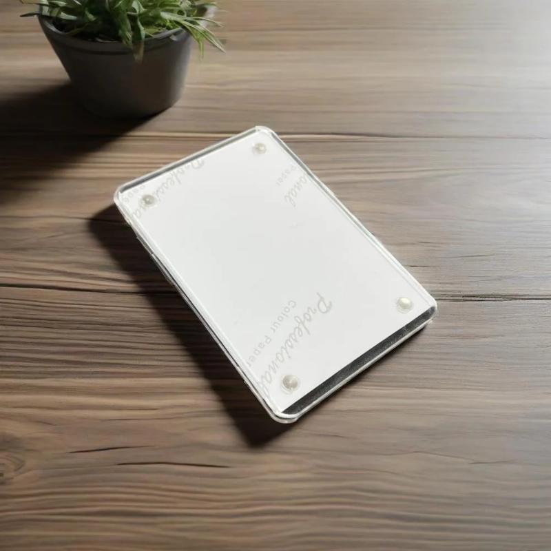 Universal Vertical Car Sunshade Photo Frame Clip & Magnetic Polaroid Visor Holder - 5x7 Acrylic/PVC Display Decor Accessories