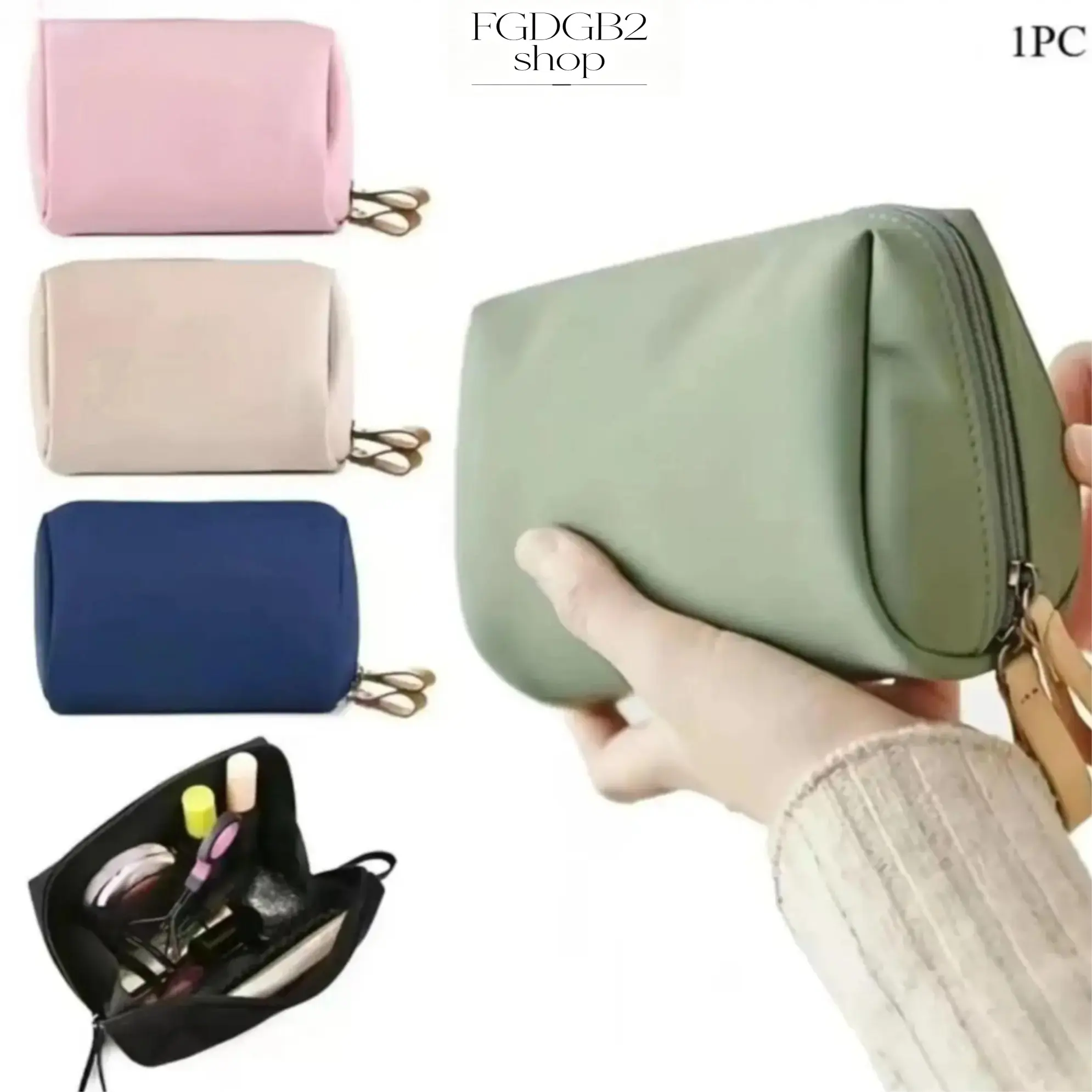 Mini Makeup Bag, Small Cosmetic Pouch, Portable Travel Makeup Organizer, Compact Lipstick Storage Bag, Lightweight Zipper Pouch for Purse & Daily Carry, Beauty Essentials, Vacation & Travel
