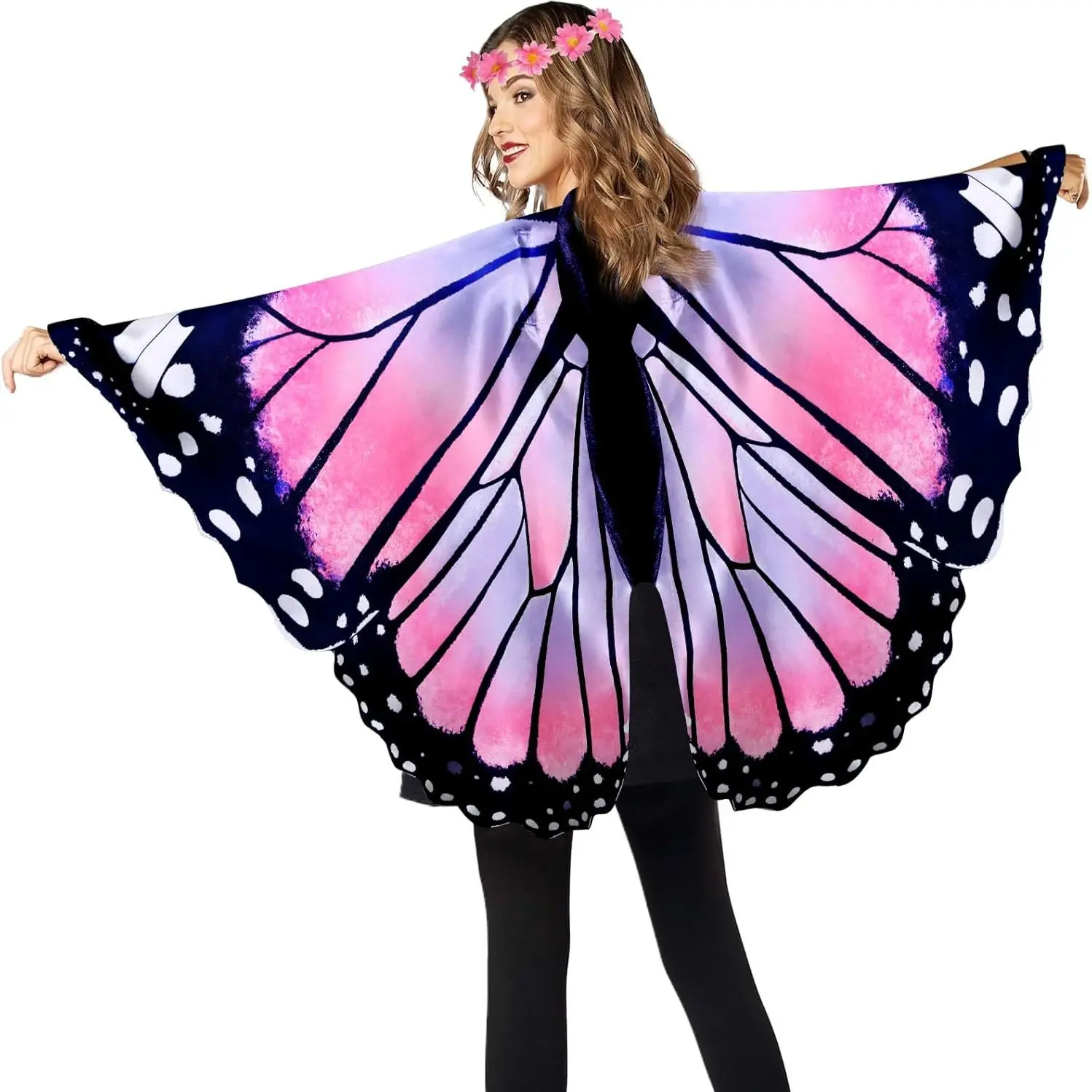 Adult Butterfly Wings Set, Women's Butterfly Cape, Halloween Party Costume Props, Photo Prop, Perfect Gift for Halloween Celebrations