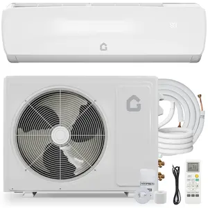 Ultra-Quiet 19 SEER2 Ductless Mini Split Air Conditioner & Heat Pump - 9000 BTU, 3-in-1 Cooling/Heating/Dehumidifying, 115V Wall Mounted, Cools Up to 450 Sq.Ft, 10ft Installation Kit, Remote Control, R32 Refrigerant