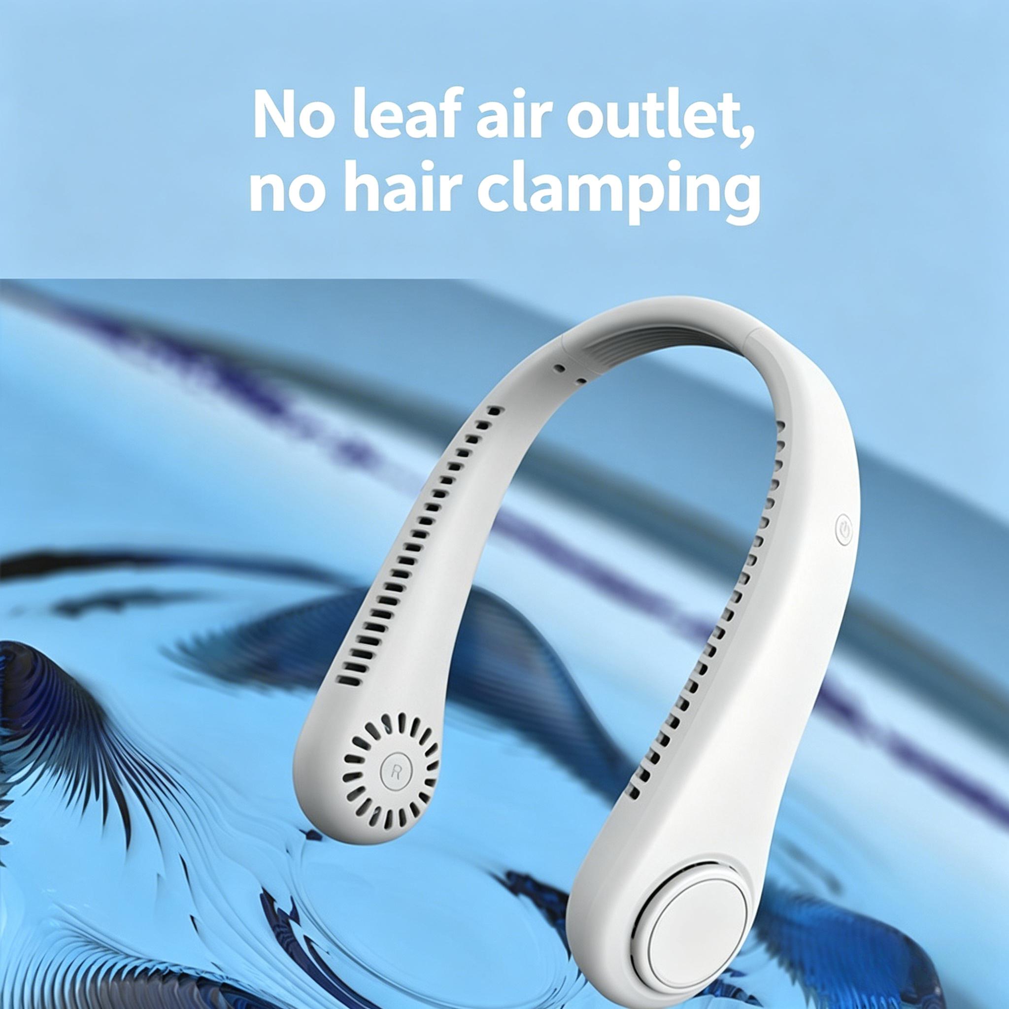 Portable Mini Neck Fan, USB Rechargeable Hands-Free Bladeless, 3-Speed Powerful Airflow, Silent Wearable Personal Device for Outdoor & Daily Use, Portable Fan,summervibes Portable Mini Neck Fan, USB Rechargeable Hands-Free Bladeless, 3-Speed Powerful Airflow, Silent Wearable Personal Device for Outdoor & Daily Use, Portable Fan,summervibes