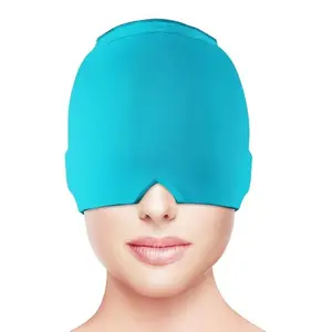 Pressure Relief Headband with Gel, Cold/cooling Wrap for Stress & Migraine Pain, Indoor Relaxation Accessory