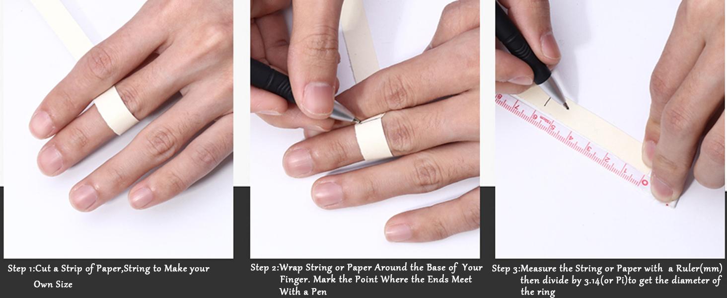 Jstyle Stainless Steel Rings for Men Wedding Ring Cool Simple Band 8MM Width 3 Pcs A Set