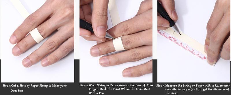 Jstyle Stainless Steel Rings for Men Wedding Ring Cool Simple Band 8MM Width 3 Pcs A Set