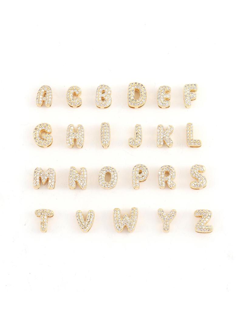 Letter Design Beaded, Fashionable Jewelry for Women & Girls, Trendy All-match & Exquisite Jewelry for Birthday Gift, Letter Link Bracelet